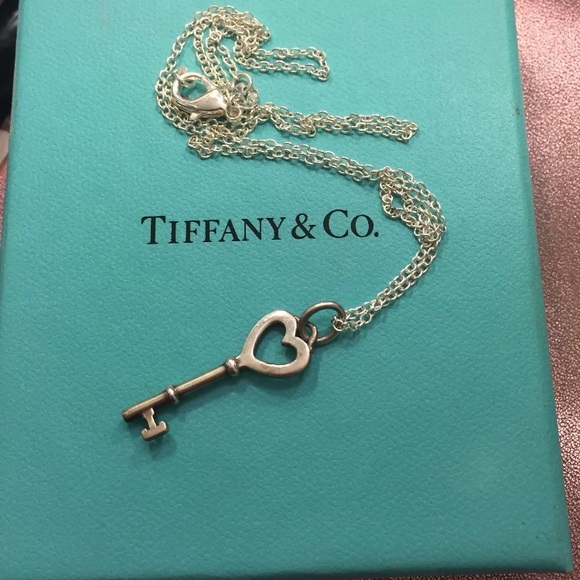 Tiffany & Co key charm necklace